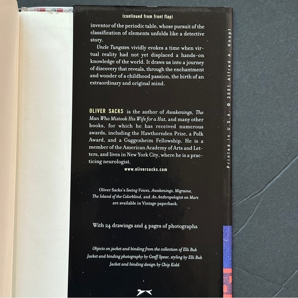 Uncle Tungsten by Oliver Sacks | Memoir, Science | Hardcover Book - Picture 4 of 13